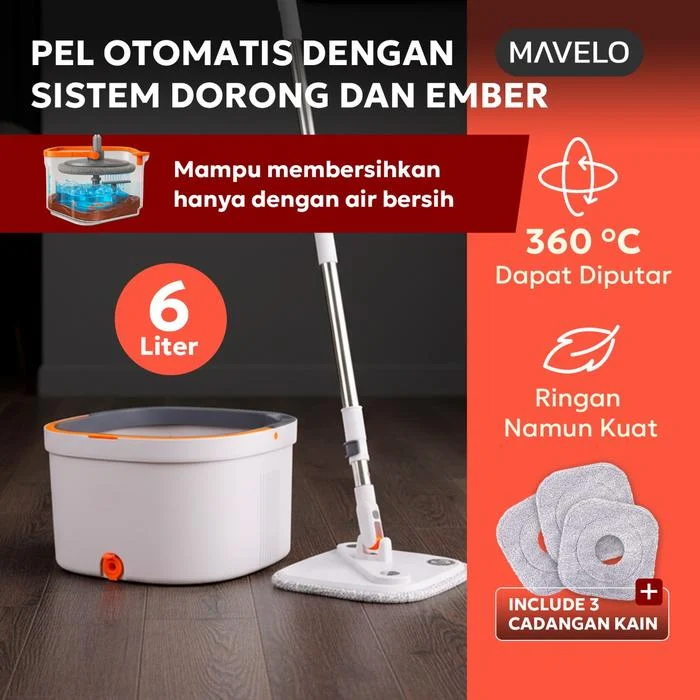 Pel Putar 360° dengan Ember MAVELO